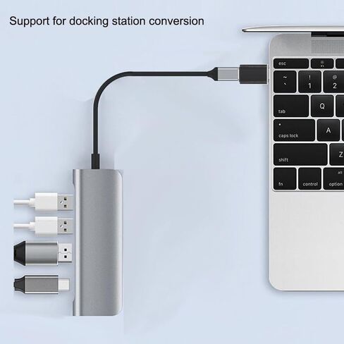 MINCHEN 10 محولات USB C إلى USB3.0، وصلة Type C أنثى إلى USB OTG لأجهزة Mac وأجهزة الكمبيوتر المحمولة والهواتف الذكية والشواحن وبنوك الطاقة والمزيد من الأجهزة (10، أسود + فضي) in Saudi Arabia