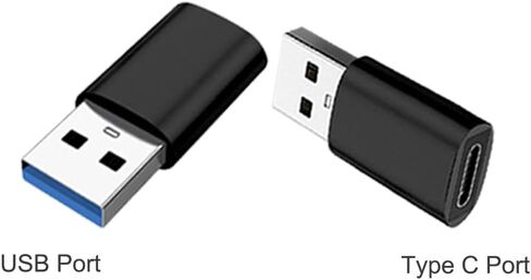 MINCHEN 10 محولات USB C إلى USB3.0، وصلة Type C أنثى إلى USB OTG لأجهزة Mac وأجهزة الكمبيوتر المحمولة والهواتف الذكية والشواحن وبنوك الطاقة والمزيد من الأجهزة (10، أسود + فضي) in Saudi Arabia