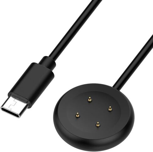[عبوتان] Ginffaa متوافق مع شاحن Google Pixel Watch 2، وقاعدة شحن لاسلكية USB C Pixel Watch 2، ملحقات كابل شاحن مغناطيسي من النوع C لساعة Google Pixel 2 (أبيض + أسود، 3.3 قدم) in Kuwait