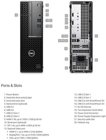 Dell OptiPlex 7010 Small Form Factor Desktop, Intel Core i5-13500 Tetradeca-core (14 Core up to 4.8 GHz), Intel UHD Graphics, 16GB DDR4 RAM, 512GB PCIe SSD, Windows 11 Pro, Black in Saudi Arabia