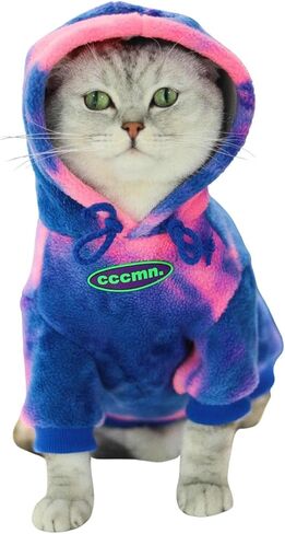 HDKUW Dog Hoodie Sweaters, Dog Winter Clothes, Pet Hooded Sweatershirt Pullover, Dog Outfit Coat Apparel for Small Medium Large Dogs Pink 8XL/11# in Kuwait