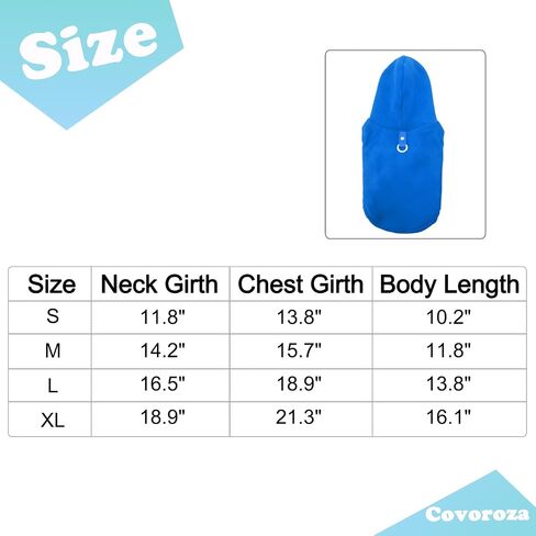 Dog Hoodie Pet Fleece Sweater with Hat Warm Soft Dogs Winter Coat Jacket with Leash Attachment for Small Medium Dogs Blue Medium in Saudi Arabia