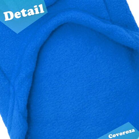 Dog Hoodie Pet Fleece Sweater with Hat Warm Soft Dogs Winter Coat Jacket with Leash Attachment for Small Medium Dogs Blue Medium in Saudi Arabia