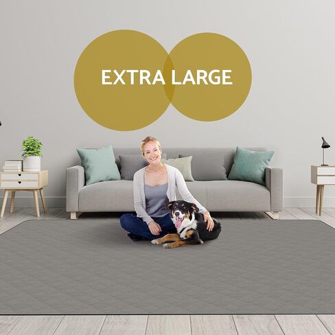 CoolShields Washable Puppy Dog Pee Pad, 82" X102" Extra Large, Waterproof Whelping Training Pet Mat for Playpen, Crate in Kuwait