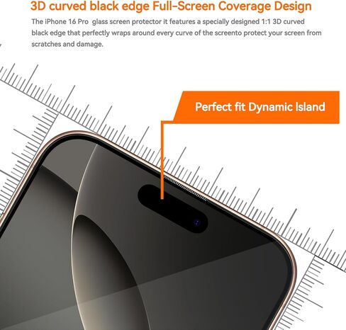 Privacy Screen Protector for iPhone 16 pro max 2 Pack + Camera Lens Protector 2 Pack Anti Spy Tempered Glass for iPhone 16 Pro Max (6.9 inch) in Saudi Arabia