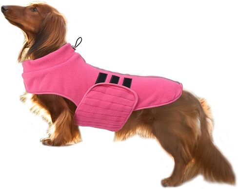 Dachshund Sweater,Small Dog Sweaters Dachshunds Clothes for Miniature,Fleece Dogs Coat,Warm Doggy Coats for Medium Dogs Girl,Female Puppy Winter Jacket Apparel & Accessories (Blue, Medium) in Saudi Arabia