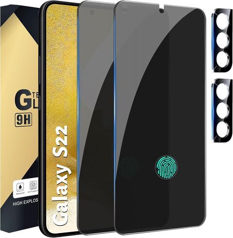 2+2 Pack Galaxy S22 Privacy Screen Protector with Camera Lens Protector in Saudi Arabia