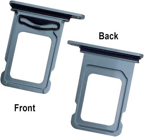 Replacement Sim Card Slot Tray Holder Compatible with iPhone 13 Pro / 13 Pro Max, 1 Metal SIM Card Tray Holder with Waterproof Rubber Gasket Ring, 1 Open Eject Pin and 1 Needle Opener Ejector, Blue in Saudi Arabia