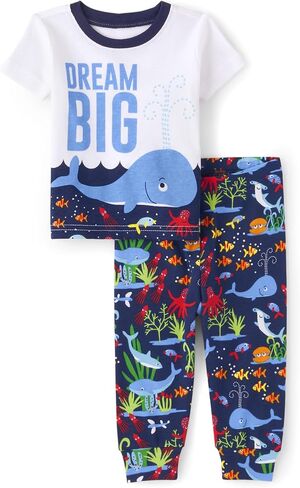 The Children's Place Baby And Toddler Boys Dino Snug Fit Cotton Pajamas in Saudi Arabia