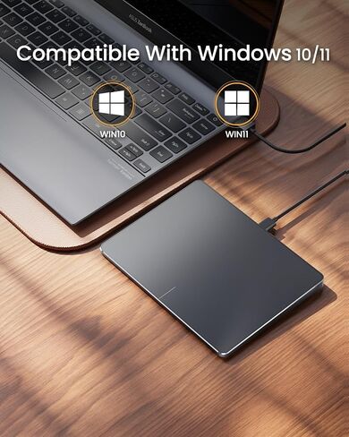 ProtoArc USB Trackpad for Windows 10/11, Wired Trackpad Mouse with High Precision Navigation, Ultra Slim Portable Aluminum Touchpad Mouse for Desktop/Laptop/Notebook Computer PC (Black) in Saudi Arabia