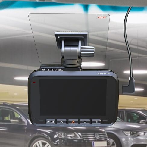 ROVE Windshield Electrostatic Films & 3M Sticky Tapes – 2 Pack Each for Front & Rear (Compatible with R2-4K Dual Dash Cam) in Kuwait
