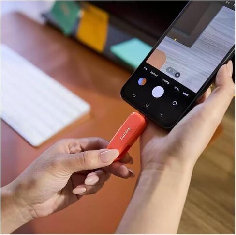 SanDisk 256GB Phone Drive for Android - The 2-in-1 USB for Smartphones, Tablets, and Computers - Thumb Drive with USB Type-C and Type-A Connectors - SDDDC6-256G-G46 in Kuwait