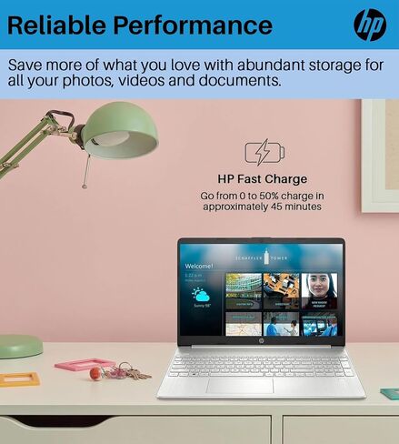 HP 2024 أحدث كمبيوتر محمول بشاشة لمس 15.6 بوصة - مع ترخيص Microsoft Office مدى الحياة، Intel i3-1215U، ذاكرة الوصول العشوائي 64 جيجابايت، 1 تيرابايت SSD، عمر بطارية طويل، Micro-Edge، بلوتوث، Wi-Fi، رفيع وخفيف، Windows 11 Pro in Saudi Arabia