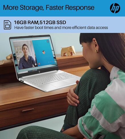 HP 2024 أحدث كمبيوتر محمول بشاشة لمس 15.6 بوصة - مع ترخيص Microsoft Office مدى الحياة، Intel i3-1215U، ذاكرة الوصول العشوائي 64 جيجابايت، 1 تيرابايت SSD، عمر بطارية طويل، Micro-Edge، بلوتوث، Wi-Fi، رفيع وخفيف، Windows 11 Pro in Saudi Arabia