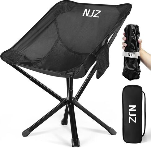 Heavy Duty Folding Chair for Outside, Support 600 LBS, High Back Camping Chair for Adult with Side Pockets, Carry Bag, Perfect for Road Trip, Sports, Lawn, Outdoor Events, Blue in Saudi Arabia