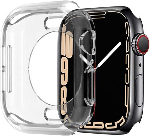 غطاء BOTOMALL ناعم للغاية ورفيع متوافق مع حافظة ساعة Apple 49 مم 46 مم 45 مم 44 42 41 40 38 مم، [بدون واقي شاشة] ممتص الصدمات الواقي iWatch خفيف الوزن من مادة TPU المرنة in Saudi Arabia