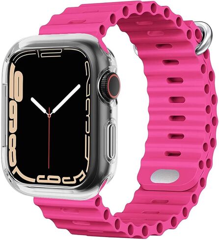 غطاء BOTOMALL ناعم للغاية ورفيع متوافق مع حافظة ساعة Apple 49 مم 46 مم 45 مم 44 42 41 40 38 مم، [بدون واقي شاشة] ممتص الصدمات الواقي iWatch خفيف الوزن من مادة TPU المرنة in Saudi Arabia