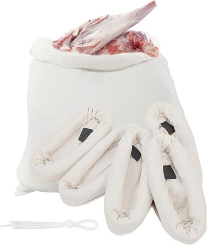 5 Pack Game Bags Elk Reusable Breathable,Elk Game Bags for Meat with Reflective Tags,Wild Game Bags Deer Hunting Rolled Heavy Duty Quarter Bags,for Elk, Deer, Caribou, and Moose in Saudi Arabia