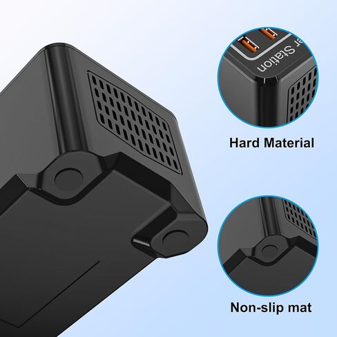 USB C Charger Block, 20 Ports(8 USB A & 12 USB C Port), 120W Multiple USB Charging Station, Desktop USB Wall Charger, Compatible with iPhone, iPad, Tablets, Smartphones (Black&orange-20 Port) in Saudi Arabia