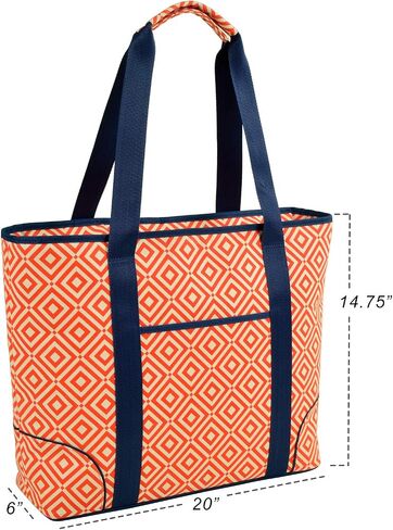 Picnic at Ascot Extra Large Insulated Cooler Bag - 30 Can Tote- Designed & Quality Approved in USA in Kuwait