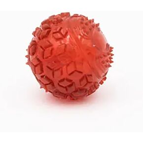 ZippyPaws Holiday ZippyTuff Squeaker Ball - Red Small - Gift for Dogs