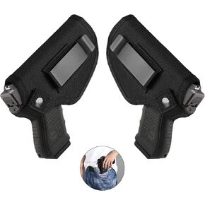 Gun Holster for Men/Women - Comfortable IWB/OWB Concealed Carry for 9mm Pistols, Fits Glock 17/19/43, S&W M&P Shield, Taurus, and More Pistol - Adjustable Right/Left Hand Draw(Classic, 1)