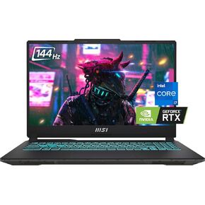 MSI Cyborg 15 Gaming Laptop, 15.6" 144Hz FHD IPS Display, 10-Core Intel Core i7-12650H, NVIDIA Geforce RTX 4060, 32GB DDR5 RAM, 1TB NVMe SSD, Backlit Keyboard, HDMI, USB-C, Win 11, w/CUE Accessories