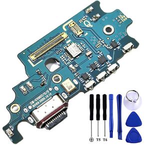 Galaxy S21+ 5G USB Charging Port Flex Cable Replacement SM-G996U Type C Charger Dock Board Flex Cable Connector for Samsung S21 Plus 5G USA 6.7" G996U Port Flex Cable Repair Part with Tools