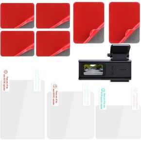 3 Pcs Electrostatic Sticker Mounting Dash Cam 6 Pcs Double-Sided Sticker for Windshield Dashcam Car Windshield Electrostatic Film Reusable Weatherproof Electrostatic Stickers