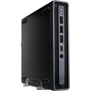 كمبيوتر مكتبي صغير Envision M1 (Intel 24-Core i9-14900، ذاكرة وصول عشوائي 64 جيجابايت، 2 تيرابايت NVME SSD، ASUS H610T mobo، WiFi 6، Windows 11 Pro، Type-C، HDMI & DP، حامل VESA - كمبيوتر محطة عمل صغير سعة 1 لتر