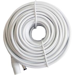 50ft 12V DC Power Extension Cable 2.1mm x 5.5mm Plug Universal Extension Cords Cable Compatible with 12V Power Adaper for Home Security IP Camera (15M) Black