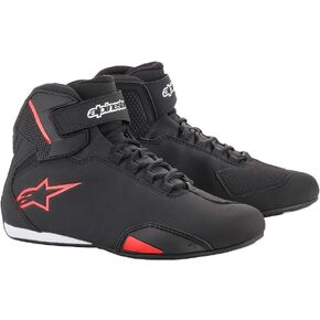 Alpinestars Sektor Shoe Black Red Motorcycle Boots, Black/Red, 47