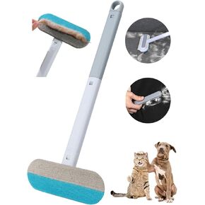 Cat Hair Remover Furniture, Pet Hair Removal for Car, Dog Hair Removal Tool with Long Handle, Pet Hair Removal Tool for Car, Sofas, Clothes, Pet Beds, Carpets, Bedding, Car Mats