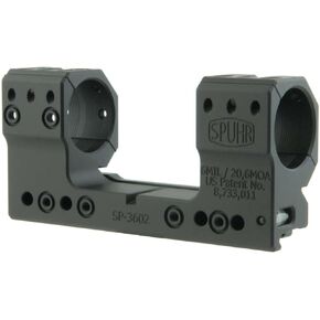 Spuhr 30mm Rifle Scope Mount, Black, Height- 38mm/1.5in, SP-3602