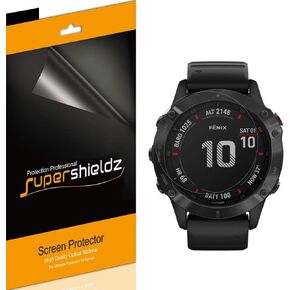 Supershieldz (6 Pack) Designed for Garmin Fenix 6 / Fenix 6 Pro/Fenix 6 Sapphire/Fenix 6 Pro Solar Screen Protector, Anti Glare and Anti Fingerprint (Matte) Shield