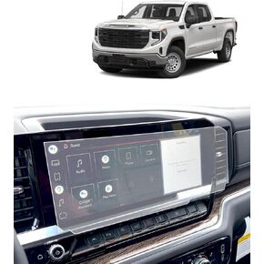 For 2025 GMC Sierra Screen Protector - 2025 2024 Sierra 1500/2500HD/3500HD Accessories 9H Tempered Glass 13.4 inch Navigation GPS Pickup Touch Screen Anti-Glare Anti-Scratch Reduce Fingerprints -Matte