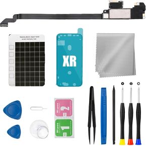 for iPhone XR Earpiece Speaker Replacement Earspeaker Replacement Proximity Sensor Flex Cable with Repair Kits for iPhone XR A1984 A2105 A2106 A2108