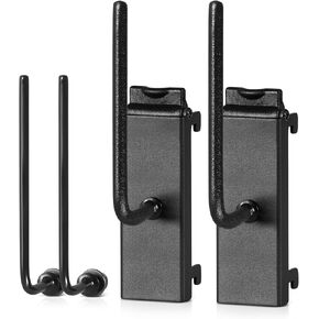 Savior Equipment Wall Rack System Angle Adjustable Pistol Barrel Holder Handgun Revolver Wall Mount Display Hanger, Heavy-Duty Steel Modular Firearms Gun Wall Gear Accessories Organizer, 2-Pair