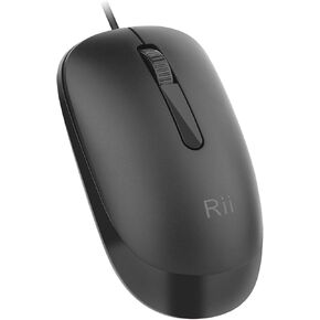 Rii Wired Mouse, Silent USB Computer Mouse, 3 Buttons Home and Office Mouse for Laptop,Computer,PC,Desktop