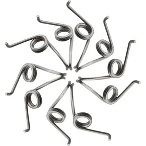 10PCS Stainless Steel Clutch Reset Torsion Spring 4.3x5.9x0.3in Spinning Reel Spring Universal Fishing Rod Dropout Repair Tool for Dropper Reel Fishing Gear Fishing Reel Accessories