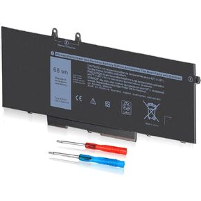 68Wh 4GVMP 7.6V Laptop Battery for Dell Latitude 5400 5500 Precision 3540 Inspiron 7590 7591 7791 2-in-1 P84F P84F001 P42E P42E001 P98G001 P98G P80F P80F001 C5GV2 H82T6 W8GMW RF7WM X77XY 4-Cell