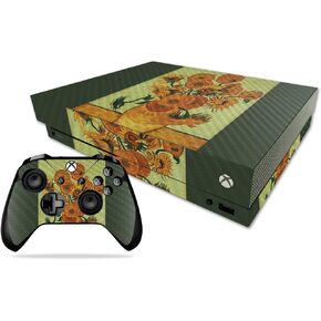 MightySkins Carbon Fiber Skin for Microsoft Xbox One X - Great Wave of Kanagawa | Protective, Durable Textured Carbon Fiber Finish | Easy to Apply, Remove, and Change Styles | Made in The USA
