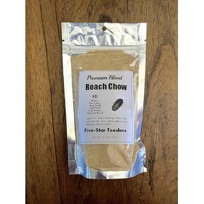 Premium Roach Chow/Cricket Chow Balanced Protein Diet by Five-Star Feeders (4 Pounds)