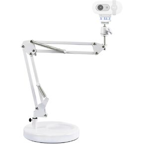 AceTaken White Webcam Magnetic Stand Holder for Logitech Brio 100, Brio 300,Brio 500,C270,C310 webcams