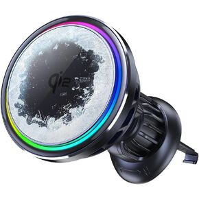 QI2 Certified + semiconductor Cooling car Magnetic Wireless Charging Stand for Apple Magsafe iPhone 16 iPhone 15pro max