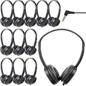 Kids Headphones Bulk 30 Pack for Classroom School,Wholesale Earphones Class Set of Headphones for Students Teens Children 3.5mm Jack Multi Color