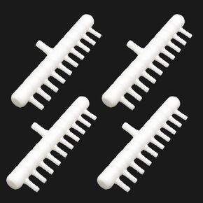 Rake-shaped hose joint air discharge diverter, Plastic Barb Hose Fitting Connector, 6-Way Outlet Air Line Pump Tubing Splitter Water Flow Divider, for Aquarium Garden Agricultural Irrigation（6Pcs）