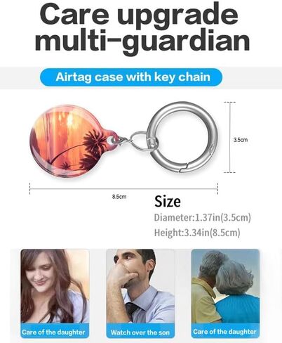 متوافق مع غطاء حافظة AirTag، حافظة تعقب واقية لطيفة مع حامل سلسلة مفاتيح حلقية لبطاقة Airtag، غطاء Airtag مقاوم للخدش للمحفظة والأمتعة والقطط والكلاب والحيوانات الأليفة (منقوش باللون الأبيض الوردي) in Kuwait