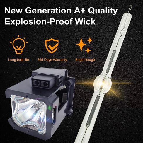 A+ Quality LU-12VPS3 Compatible Lamp Assemble with Original Phoenix Bulb with Housing Compatible with Marantz VP-12U1M VP-11S1 VP-11S1BL VP-11S2 VP-12S3 VP-12S4 VP-12S4MBL in Kuwait