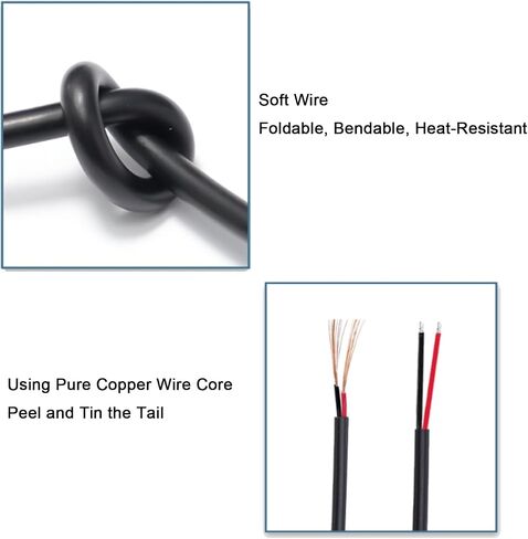 0.3M/1FT Short 18AWG 90 Degree DC Power Pigtail,1PCS 7A 5.5mm x 2.5mm Right Angle DC Power Cable Male Plug Pigtail for CCTV Camera,Surveillance in Kuwait